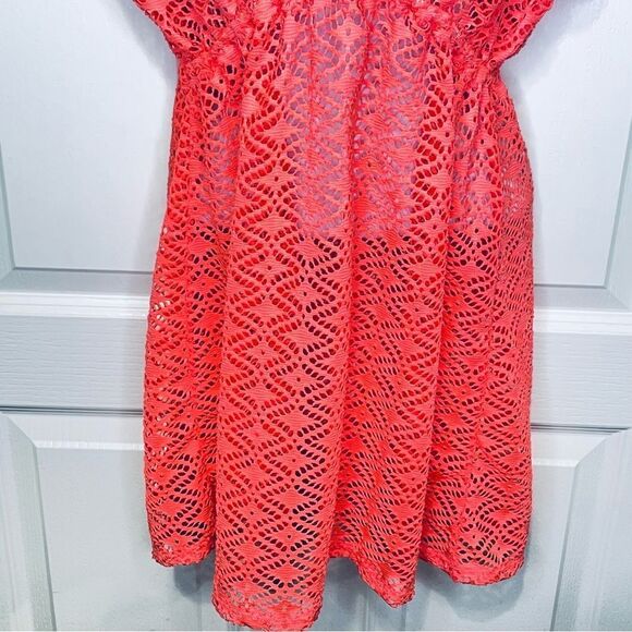 Miken Coral Lace Tunic Swim Coverup Size Medium - Picture 4 of 9